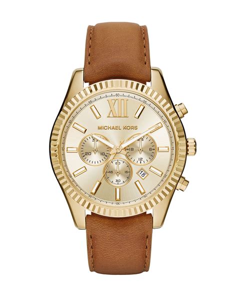 michael kors uhr mit kettenarmband|michael kors leather watches.